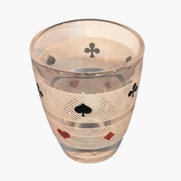 Other - Vintage Shot Glass Playing Card Suits Heart Diamond Spade Club